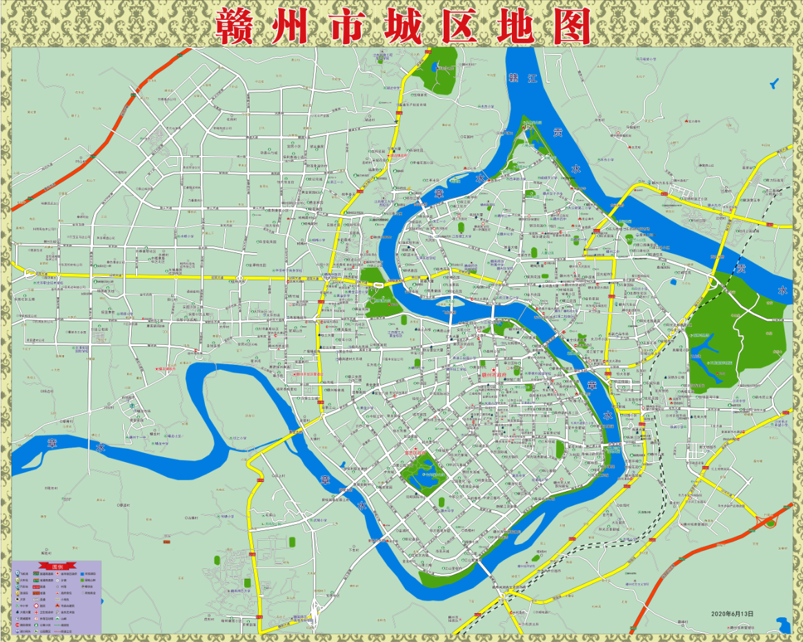 赣州市区最新地图,城市变迁与学习之旅