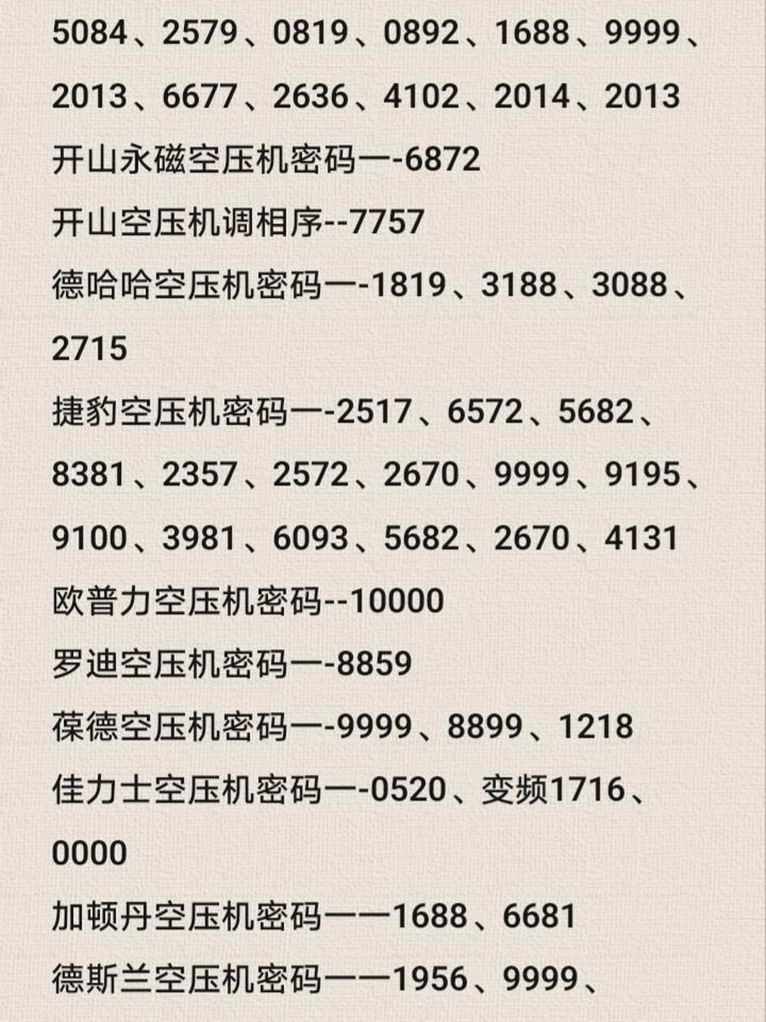 时代背景下的技术解锁，最新空压机密码大全及其领域影响